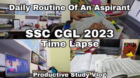 Daily Routine Of An Aspirant Ssc Ssc Cgl Study Vlog