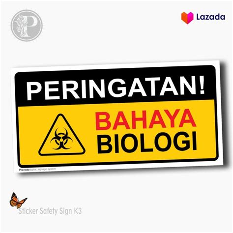 Stiker Safety Sign K Bahaya Biologi Lazada Indonesia