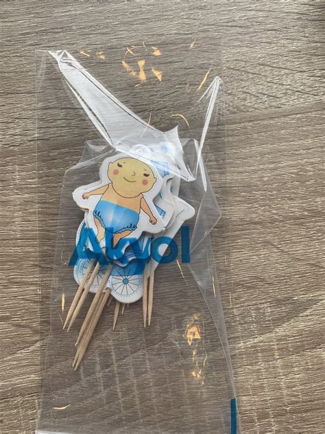 Akyol Baby Boy Topper Stuks Cupcake Toppers Geboorte Topper