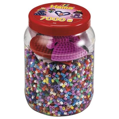 Hama Pot De Perles Repasser Taille Midi Et Plaques C Ur Et