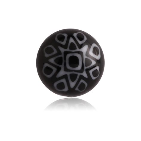 14g Fancy Dot Design Acrylic Ball Wicked Alternative Body Fashion