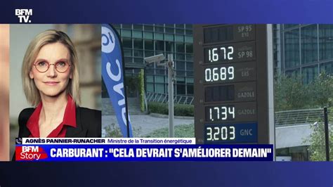 Carburants Cela devrait s améliorer demain selon la ministre de la