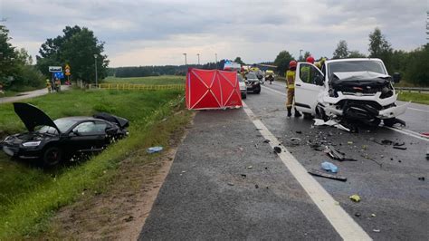 Kaplityny DK16 Śmiertelny wypadek ranne dzieci TVN24