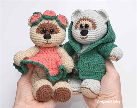 Honey Teddy Bears In Love Crochet Pattern Amigurumi Today