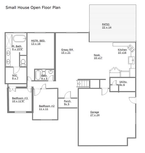 Single Story Floor Plans With Open Plan View Pdf Free