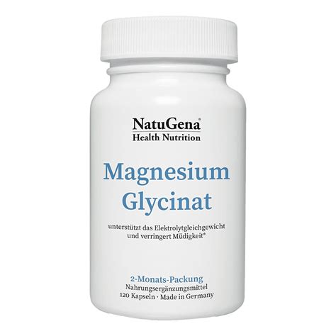 Magnesium Glycinat Kapseln St Gesund De