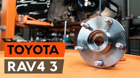 How To Change Front Wheel Bearing Front Hub Bearing On TOYOTA RAV 4 3