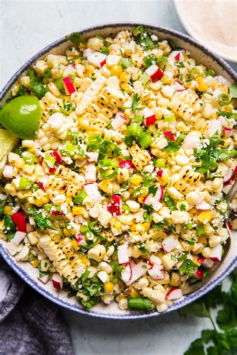 Mexican Street Corn Salad With Chipotle Crema The Modern Proper