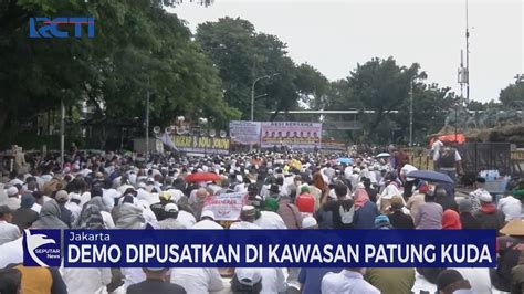 FULL Aksi Massa Kawal Putusan MK Di Patung Kuda Seputar INews Pagi