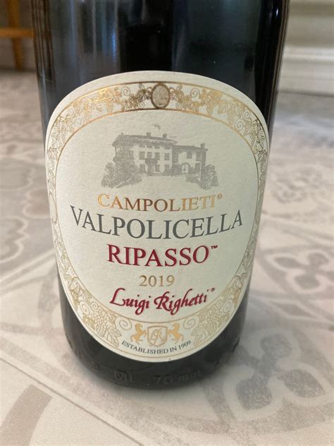 2019 Luigi Righetti Ripasso Della Valpolicella Classico Superiore