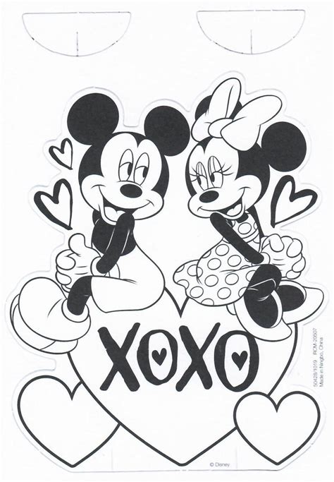 Disney Mickey Mouse Minnie Mouse Valentine S Day Craft Etsy In