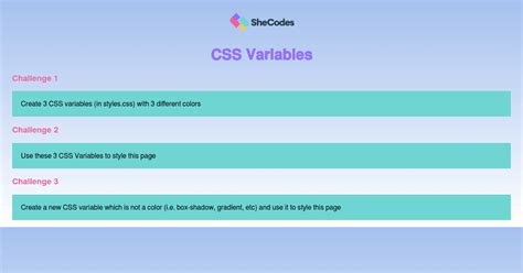 CSS Variables Solution Codesandbox