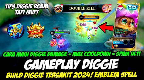 Gameplay Diggie Season Skin Cara Main Diggie Damage Build Diggie