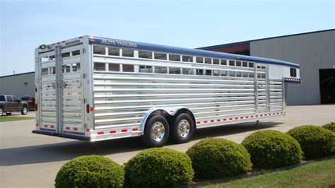 Gooseneck Stock Aluminum Trailer Elite Custom Aluminum Horse And