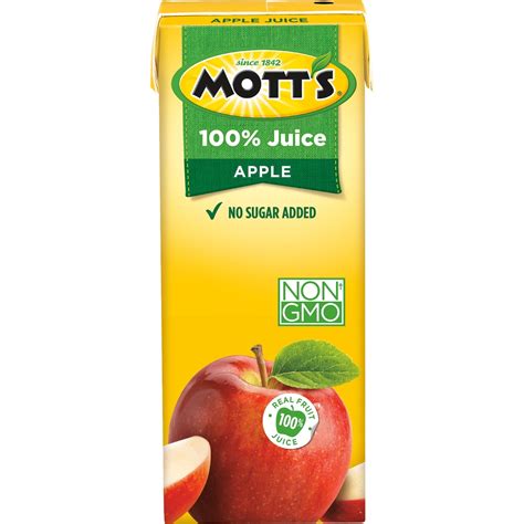 Mott S Apple Juice Box Nutrition Facts - Nutrition Ftempo