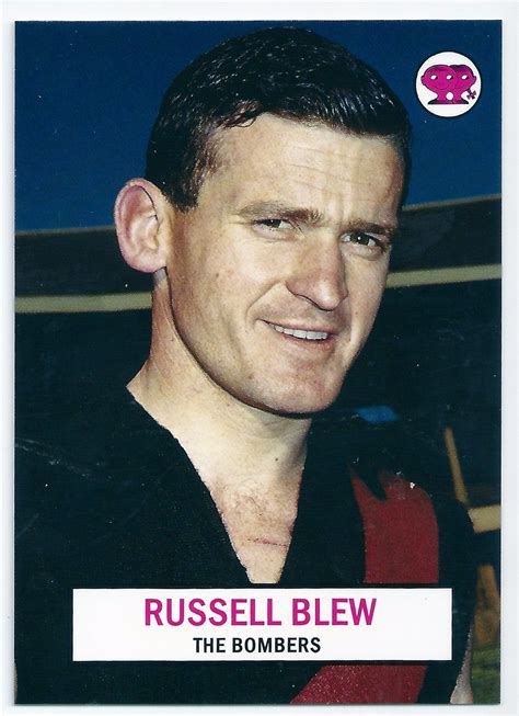 2007 1966 Scanlens Portrait Archives P19 Russell Blew Essendon