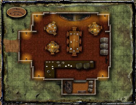 The Yawning Yak Tavern Map By Daveyak On Deviantart