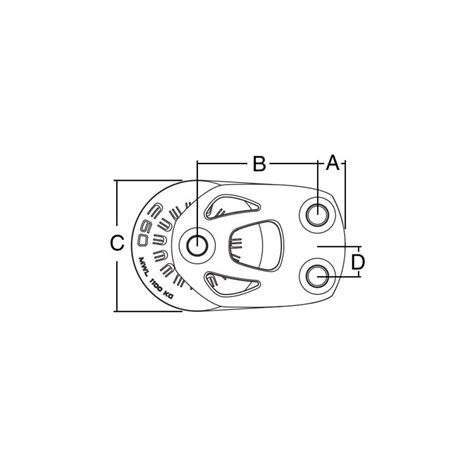 HARKEN Big Boat Element Poulie Plat Pont Double De Bateau