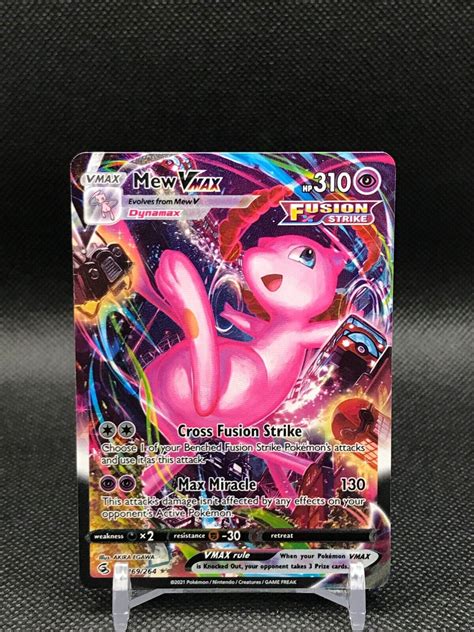 Pokemon Card Mew VMAX Alternate Alt Art Fusion Strike 269 264 Secret