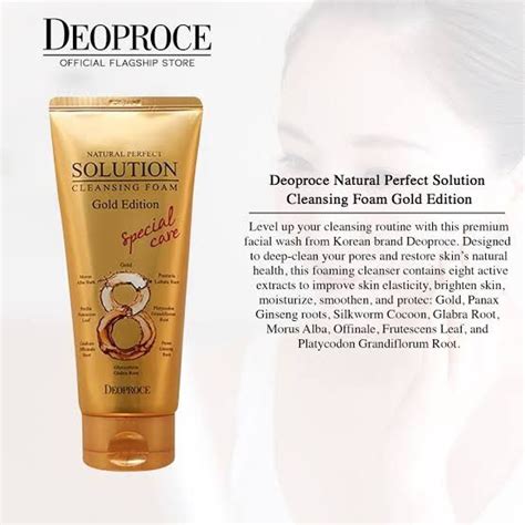 Deoproce Natural Perfect Solution Cleansing Foam Original Lazada Ph