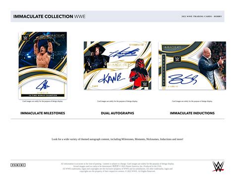 2022 Panini Immaculate WWE Trading Cards