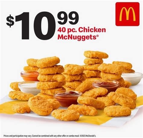 Mcdonald S Offers 10 99 40 Piece Chicken Mcnuggets Deal At Select Locations In Honor Of The