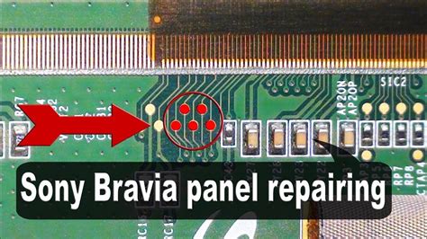 Sony Tv Panel Repairing The Double Image How To Repair Led Lcd Tv