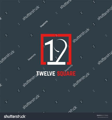 12 Number Logo Design Vector Element Stock Vector (Royalty Free ...