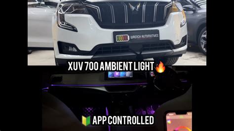 Mahindra Xuv 700 Ambient Lighting Black Ambient Lighting Xuv 700