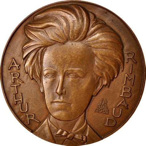 412122 France Medal Arthur Rimbaud Arts Culture 1969 Briquemont