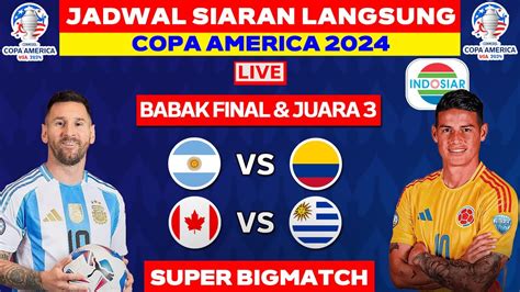 RESMI Jadwal Final Copa America 2024 Argentina Vs Kolombia Copa