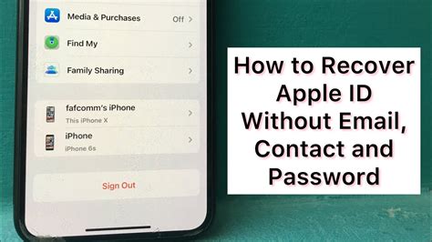 How To Recover Apple Id Without Phone Nomber In Ios Youtube