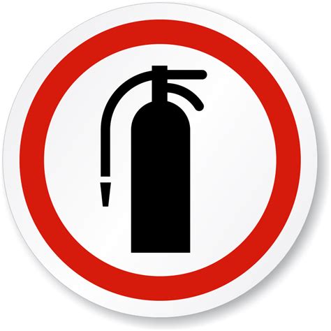 Download Fire Extinguisher Symbol Iso Circle Sign Fire Extinguisher Sticker Png Clipart