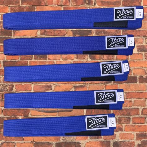 Blue Bjj Belt Representing Intermediate Skill Level