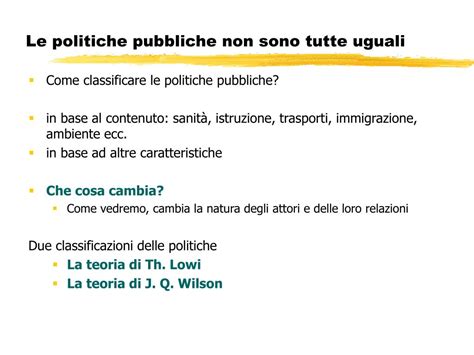 Ppt Come Classificare Le Politiche Pubbliche Powerpoint Presentation