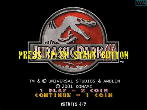 Fiche Du Jeu Jurassic Park 3 Sur Mame Le Musee Des Jeux Video