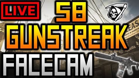 LIVE 58 Gunstreak W FACECAM Call Of Duty Ghost Gameplay