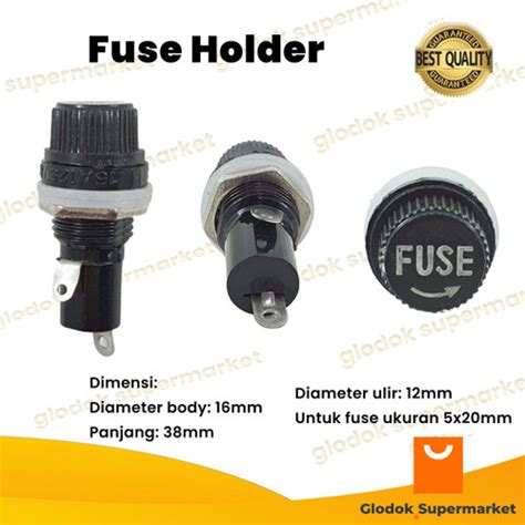 Jual Fuse Holder Kecil Tempat Sekring Rumah Fuse Tanpa Bubble