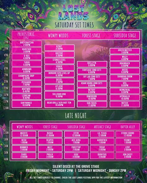 Lost Lands 2025 Set Times Lotte Rhianna