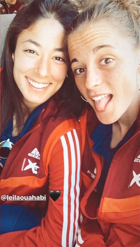 Leila Ouahabi And Ona Batlle In Womens Football Adidas Jacket