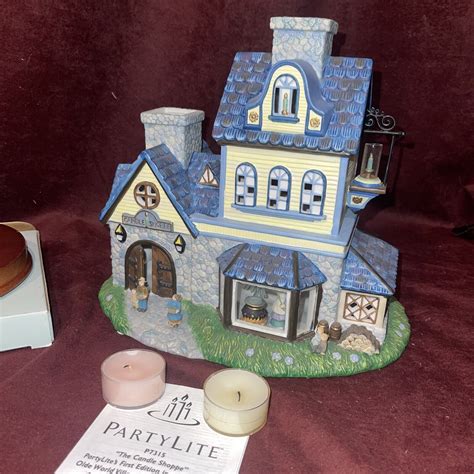 PartyLite Olde World Village Candle Shoppe Tealight House P7315 Angel