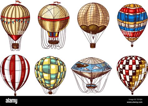 Vintage Hot Air Balloon Vector