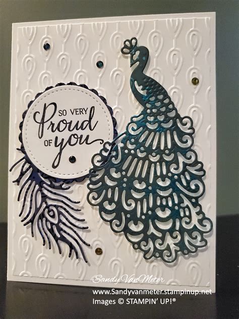 Stampin Up Royal Peacock Stampin Up Foil Paper Project Kits