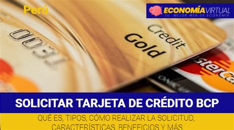 ᐈ Solicitar Tarjeta De Crédito Bcp 【 Qué Es Beneficios Y MÁs】