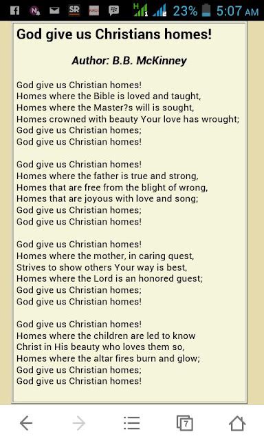 HYMN: GOD GIVE US CHRISTIAN HOMES - Mission to Save ALive