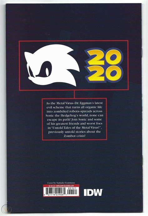 Sonic The Hedgehog Annual 2020 Unread Fourdraine Variant Cover B Idw