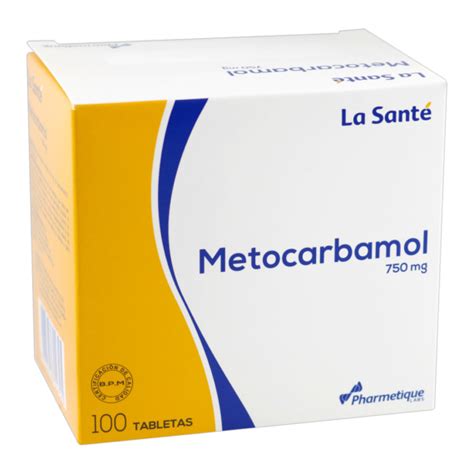 METOCARBAMOL 750mg LS 100 Tabletas Drogas Exito