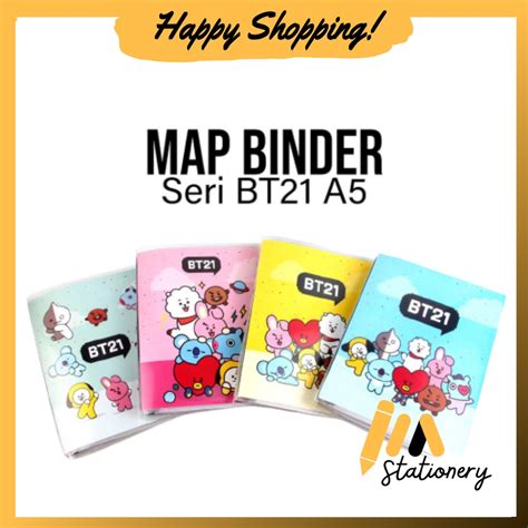 Jual MAP BINDER MAP BINDER A5 BT21 KPOP SERIES MAP BINDER A5 BT21