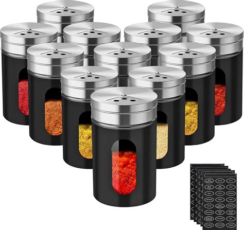 Lot De Pots Pices Set De Bo Tes Pices En Acier Inoxydable