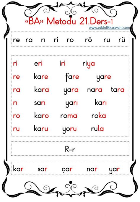 Basara Y Ntemi Nedir Okuryazarl K Alfabe Al Ma Sayfalar Lkokul
